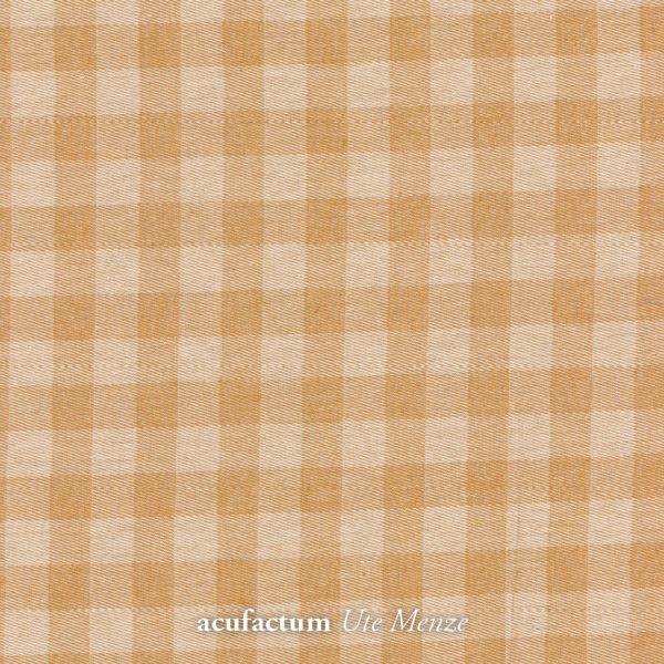 acufactum  - Baumwoll Webstoff - Karo Gelb